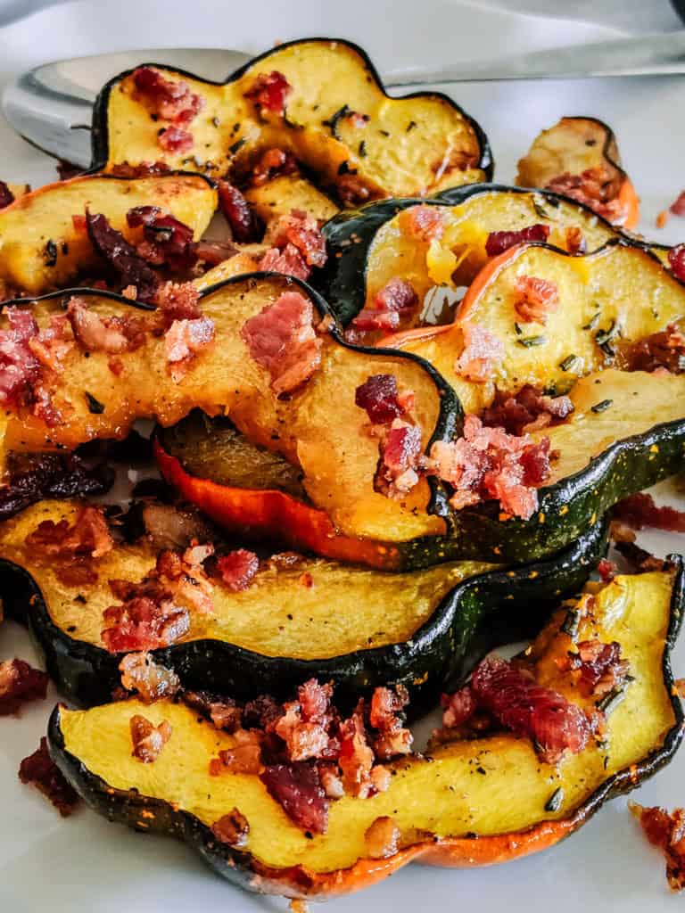 Acorn squash with maple and bacon - Cocoa & Salt