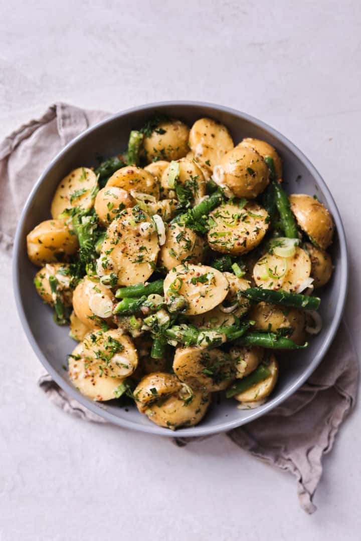 French Potato Salad With Green Beans - Cocoa & Salt