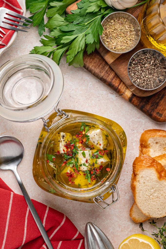 Marinated Feta Cheese